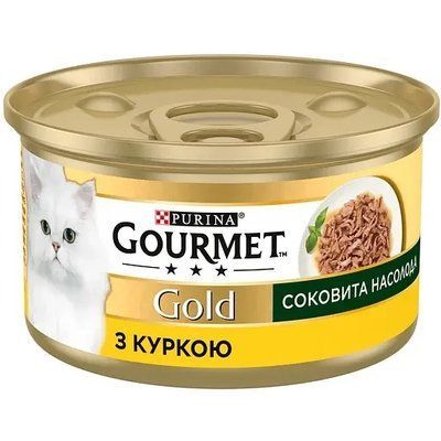 Влажный корм для взрослых кошек Purina Gourmet Gold Сочное наслаждение с курицей 85 г 2013960 фото