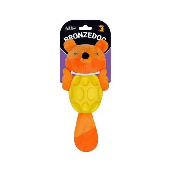 Іграшка для Собак BronzeDog Jumble М'яка Звукова Лиса 27 см Помаранчева 2005134 фото
