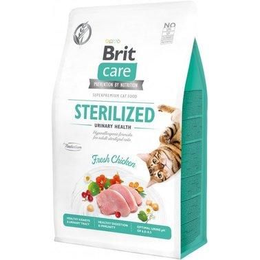 Сухой корм для стерилизованных кошек Brit Care Cat GF Sterilized Urinary Health 2 кг 2009127 фото