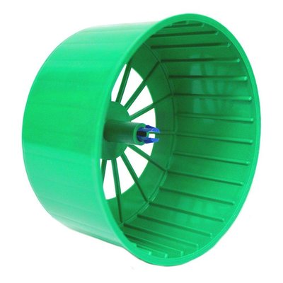 Барабан пластмасовий для хом'яка з засувкою Лорі цілісний зелений 5130 фото