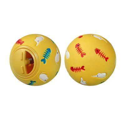 Іграшка для кішок ZooMax м'яч-годівниця з рибками 7.5 см. 2002105 фото
