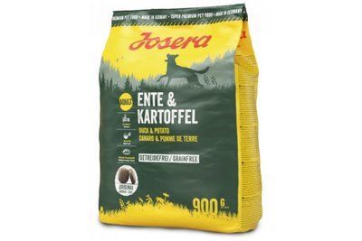 Сухой корм для взрослых собак Josera Adult Grainfree Ente & Kartoffel беззерновой с мясом утки 900 г. 1002425 фото