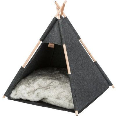 Лежак-вігвам Trixie Tipi для кішок, антрацит, 55&times;65&times;55 см 2011088 фото