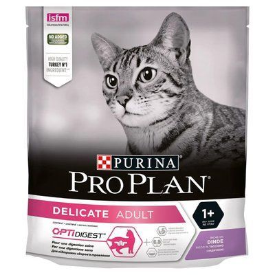 Сухий корм для кішок з чутливим травленням Purina Pro Plan Delicate Turkey 400 г (індичка) 1004349 фото